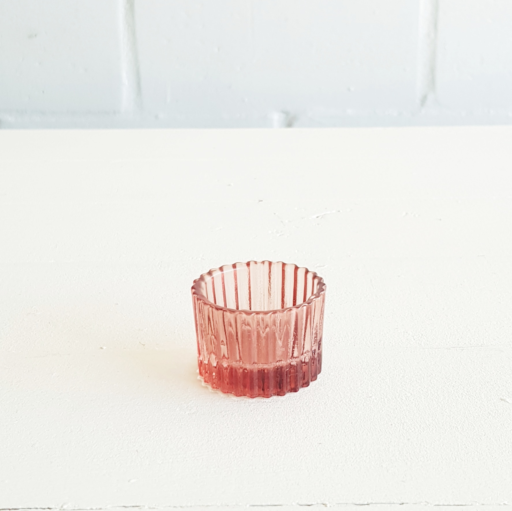 Cut Tea-light Votive - Blush